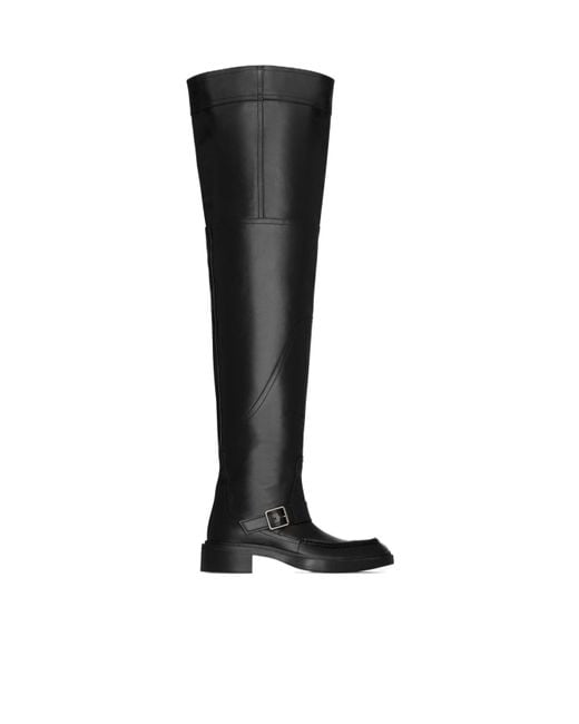 Saint Laurent Black Joe Over-The-Knee Boots for men
