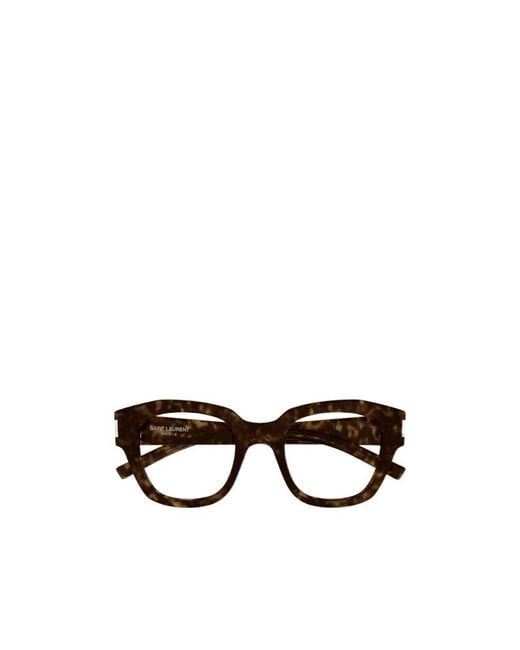 Saint Laurent White Eyewear Sl 640 Square Glasses And Frames