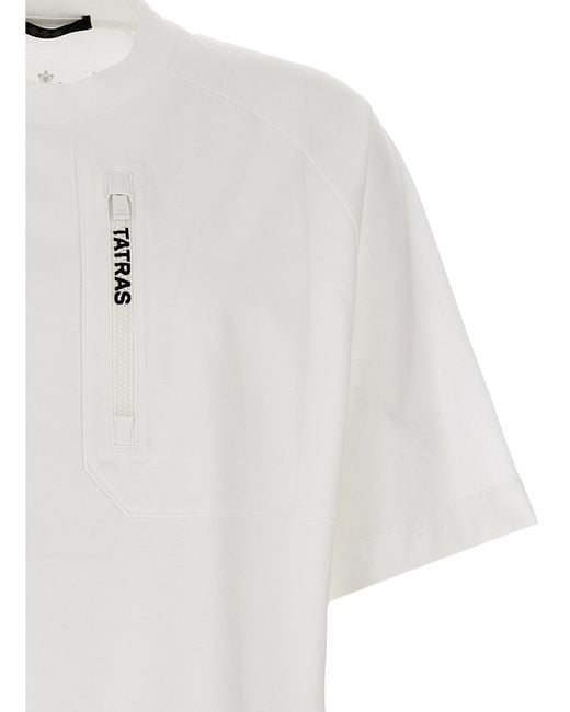 Tatras White Logo-Print Cotton T-Shirt for men