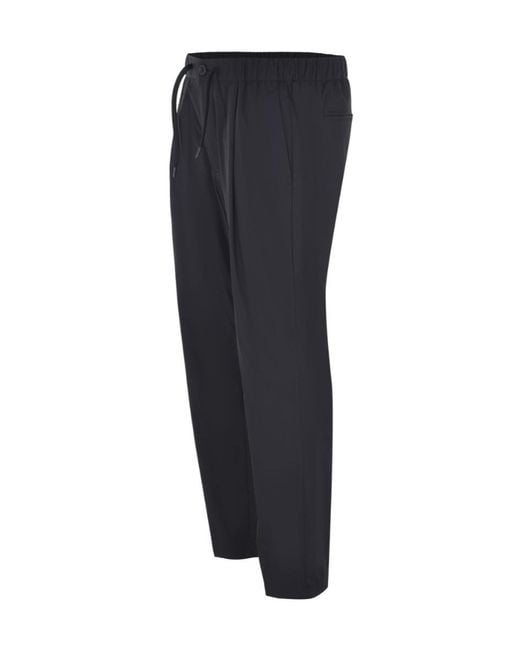 Herno Blue Drawstring Tailored Pants for men
