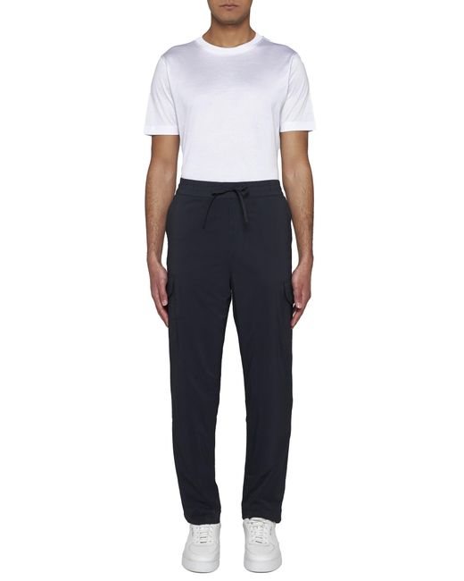 Canada Goose Black Logo Patch Drawstring Cargo Trousers for men