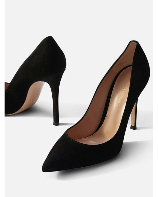Gianvito Rossi Black Gianvito 105Mm Suede Pumps