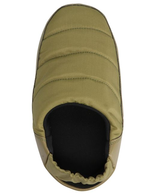 Moon Boot Green Elasticated Band Padded Slippers