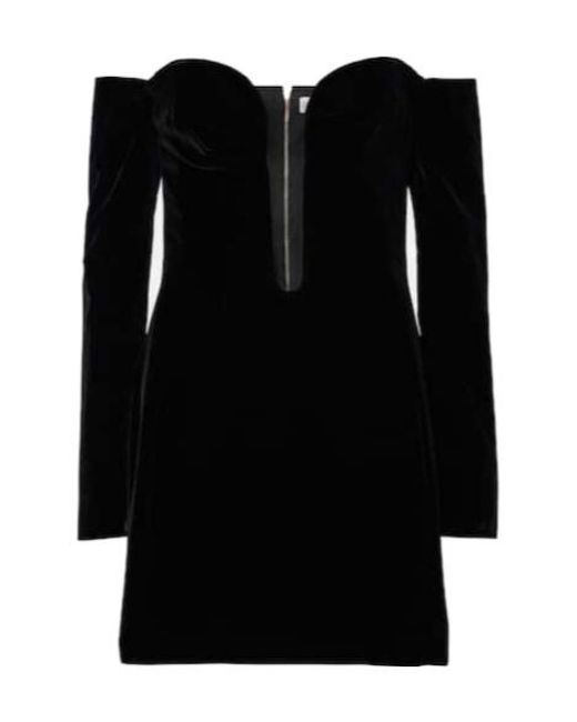 Nina Ricci Black Off-Shoulder Corset Dress