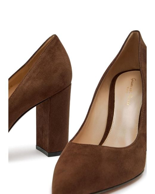 Gianvito Rossi Brown Suede High Heels