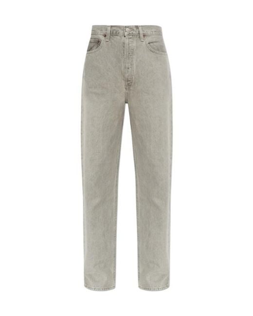 Agolde Gray Belt-Loop Jeans for men
