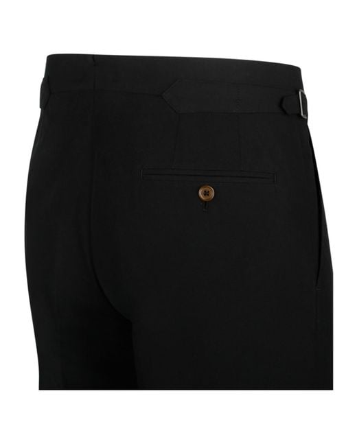 Vivienne Westwood Black Straight-Leg Tailored Trousers for men