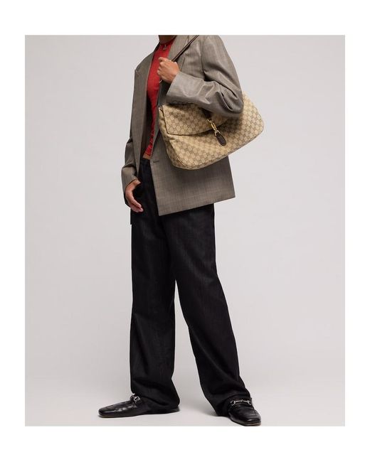Gucci Natural Jackie Flap Large Crossbody Bag for men