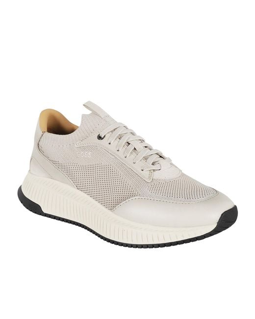 Boss White Ttnm Evo Sneakers for men