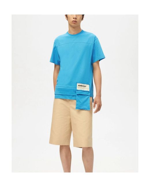 Ambush Blue Waist Pocket T-Shirt Deep Water As for men