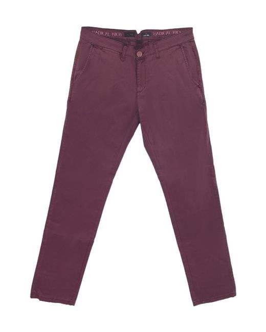 Armani Jeans Purple Belt-Strap Jeans for men
