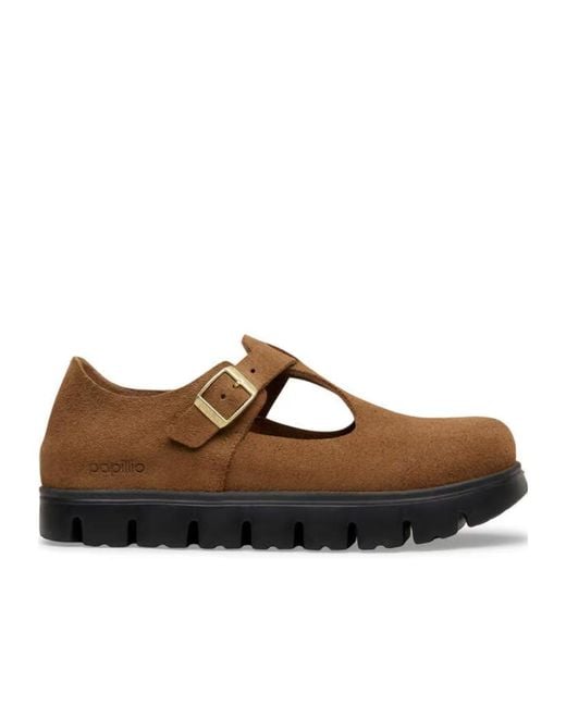 Birkenstock Brown Paris Chunky Mary Jane Sandals