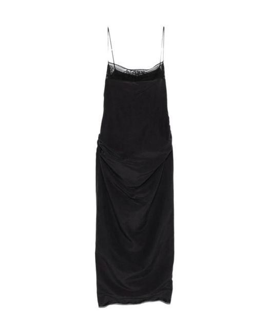 Magda Butrym Black Ruffled Mini Dress