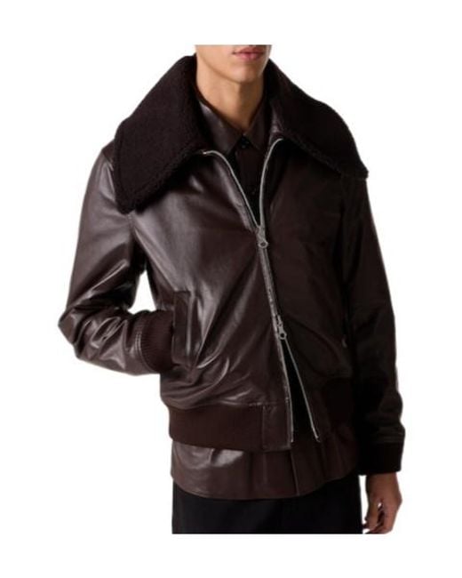 Our Legacy Black Nordic-Style Leather Jacket for men