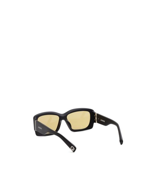 Jacquemus White Rectangle-Frame Sunglasses for men