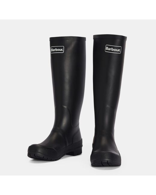Barbour Black Abbey Wellington Boots