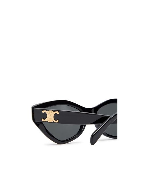 Céline White Cat-Eye Shaped Sunglasses