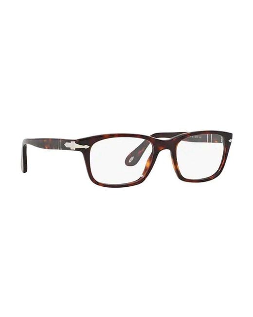Persol White Rectangular Frame Glasses for men