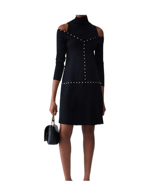 Liu Jo Black Short Knit Dress