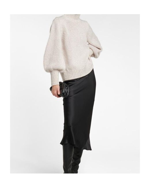 Dorothee Schumacher White Luxury Volumes Cashmere And Wool Sweater