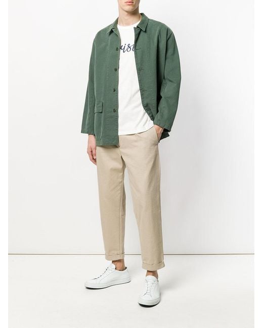 Maison Kitsuné White Parisien Printed T-Shirt for men
