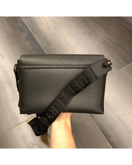 Burberry Black Vintage Checked Note Crossbody Bag
