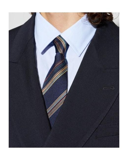 Paul Smith Blue Pointed Tie for men