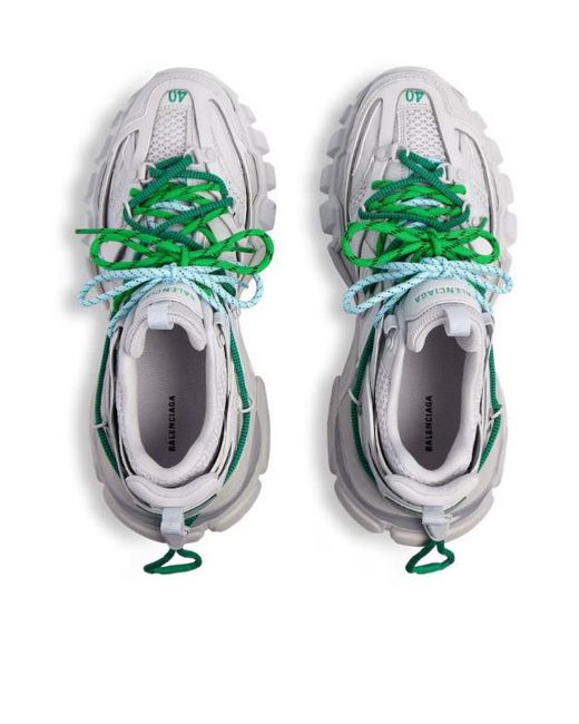 Balenciaga Green Track Trail Laces Sneakers for men
