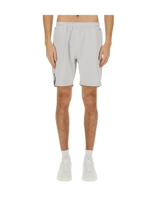 Boss Gray Boss Performance Bermuda Shorts for men
