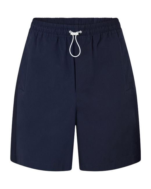 Gucci Blue Elastic Waist Shorts for men