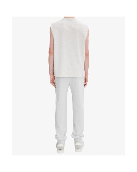 A.P.C. White Sweatpants for men