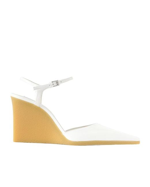 Alaïa Natural Pointed-Toe High-Heeled Sandals