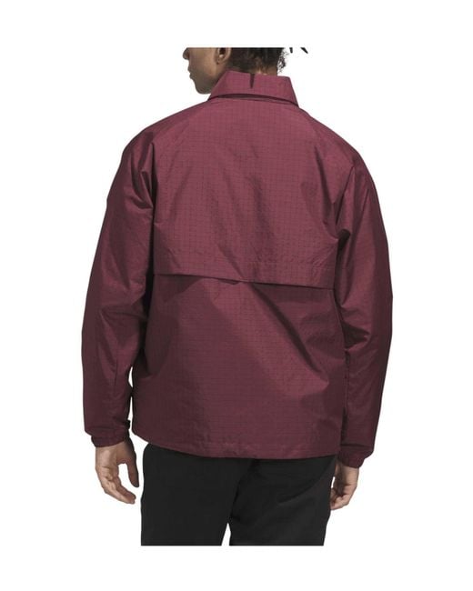 Adidas Originals Purple Checkered Collared Zipup Jacket for men