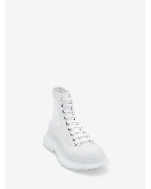 McQueen White Tread Slick Boots