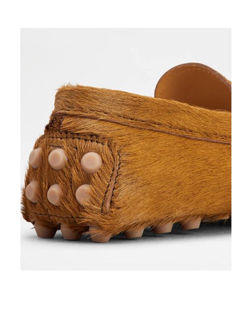Tod's Brown Gommino Slip-On Loafers