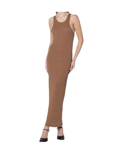 Entire studios Natural Racerback Maxi Dress