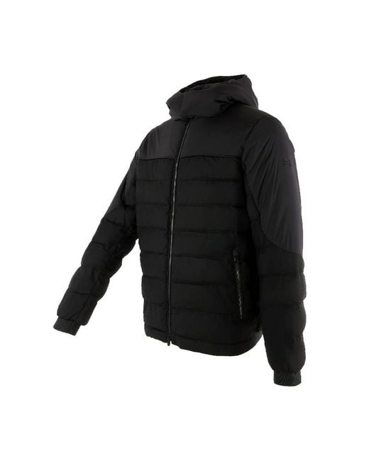 Zegna Black Hooded Puffer Coat for men