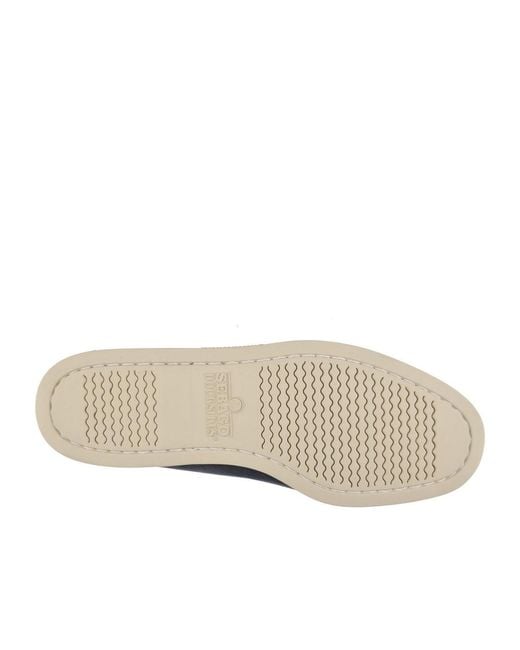 Sebago Blue Suede Boat Shoes for men