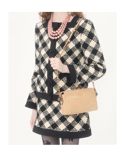 Valentino Black Damier Button-Up Tweed Jacket