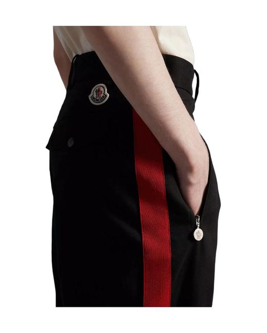 Moncler Blue Side-Stripe Detail Trousers for men