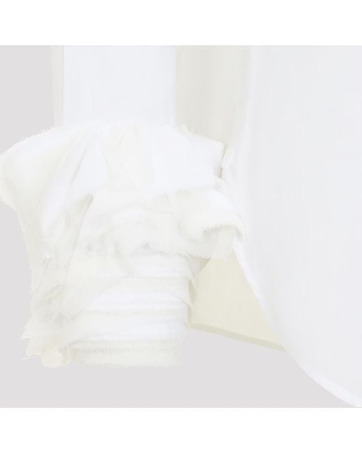 Jil Sander White Long-Sleeved Shirt