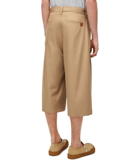 Loewe Natural Pleated Shorts for men