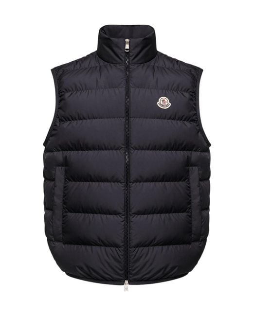Moncler Blue Contrin Quilted Padded Vest Jacket for men