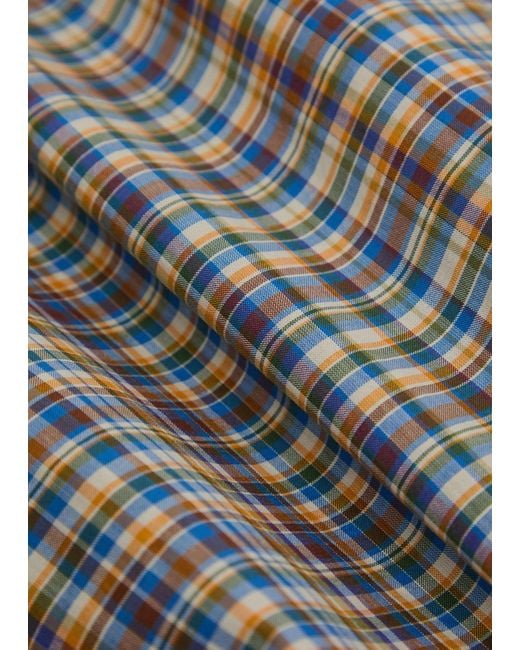 Totême Gray Checked Cotton-Poplin Shirt
