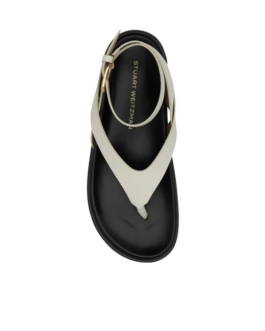 Stuart Weitzman White Flip-Flops
