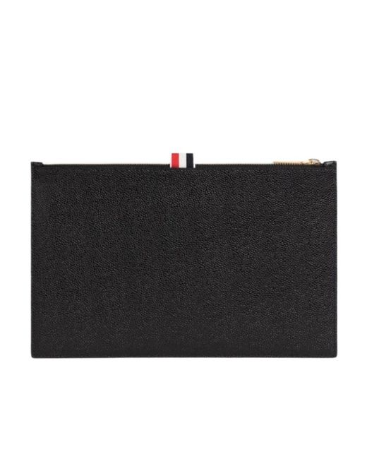 Thom Browne Black Logo Plaque Document Holder for men
