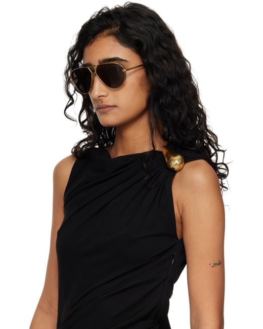 Bottega Veneta Multicolor Eyewear Drop Aviator Sunglasses