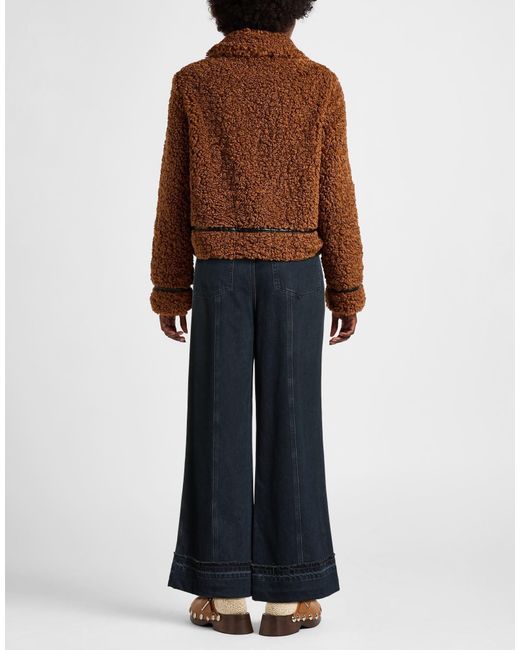 Rag & Bone Blue Plain Colour Wide-Leg Jeans
