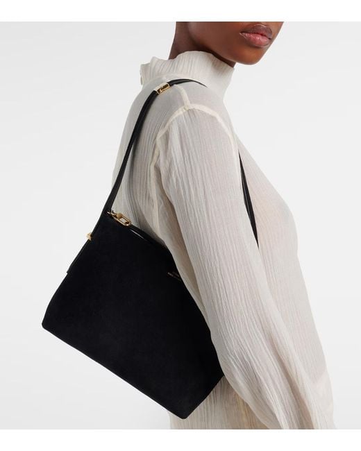 Totême  Black Letter Shoulder Bag