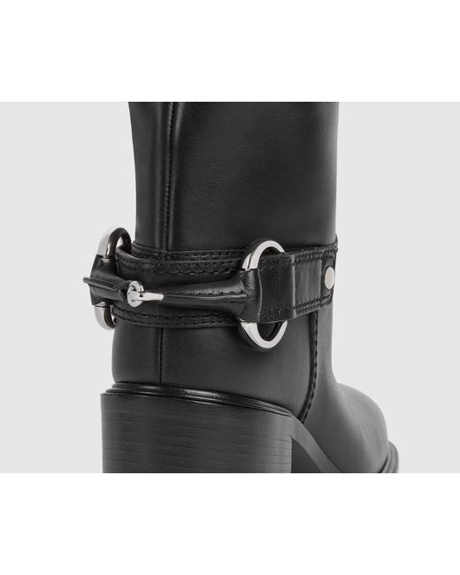 Gucci Black Mid-Heel Boots